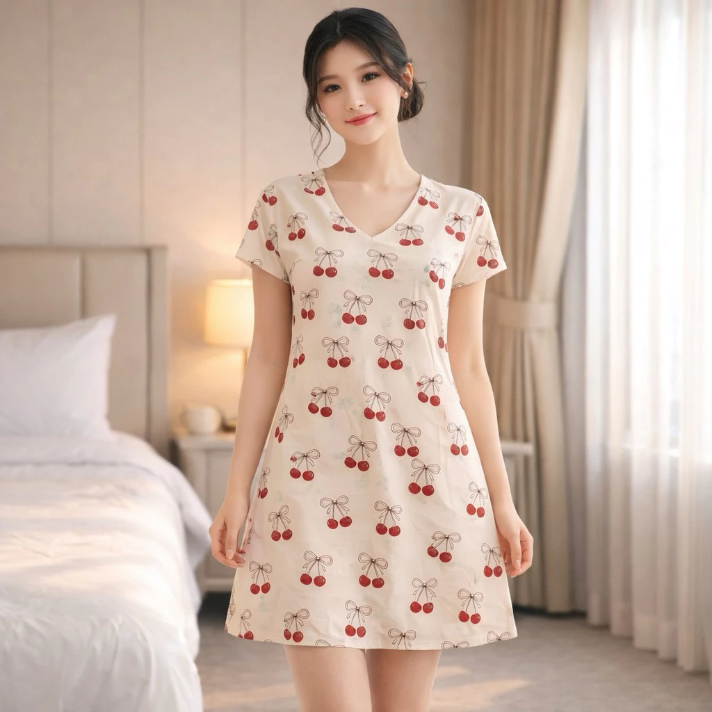 Daster Mini V-Neck FOUR LIV — foto 7