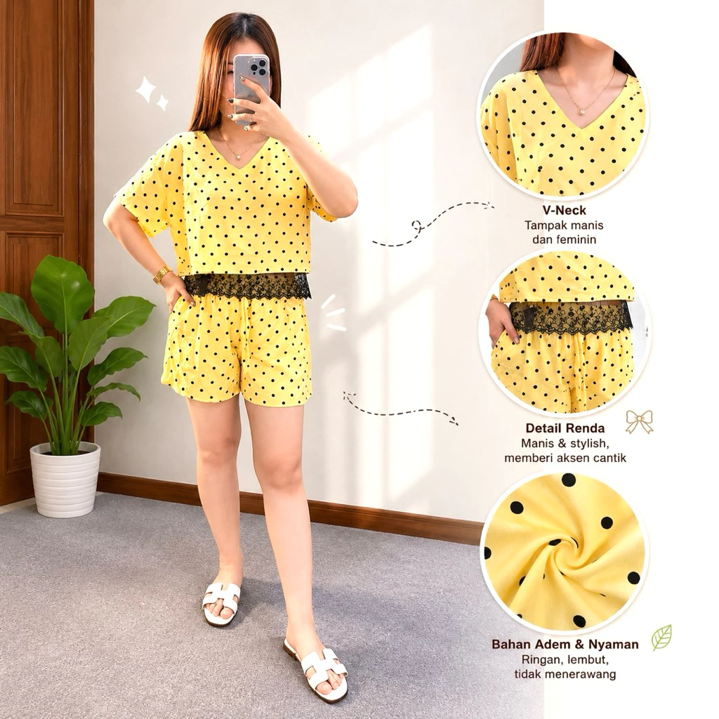 One Set Pendek Rayon FOUR LIV — foto 5